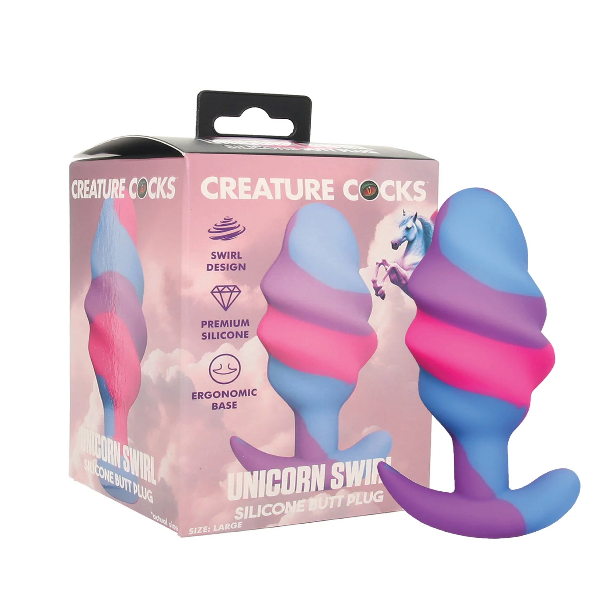 Creature Cocks Unicorn Swirl LG