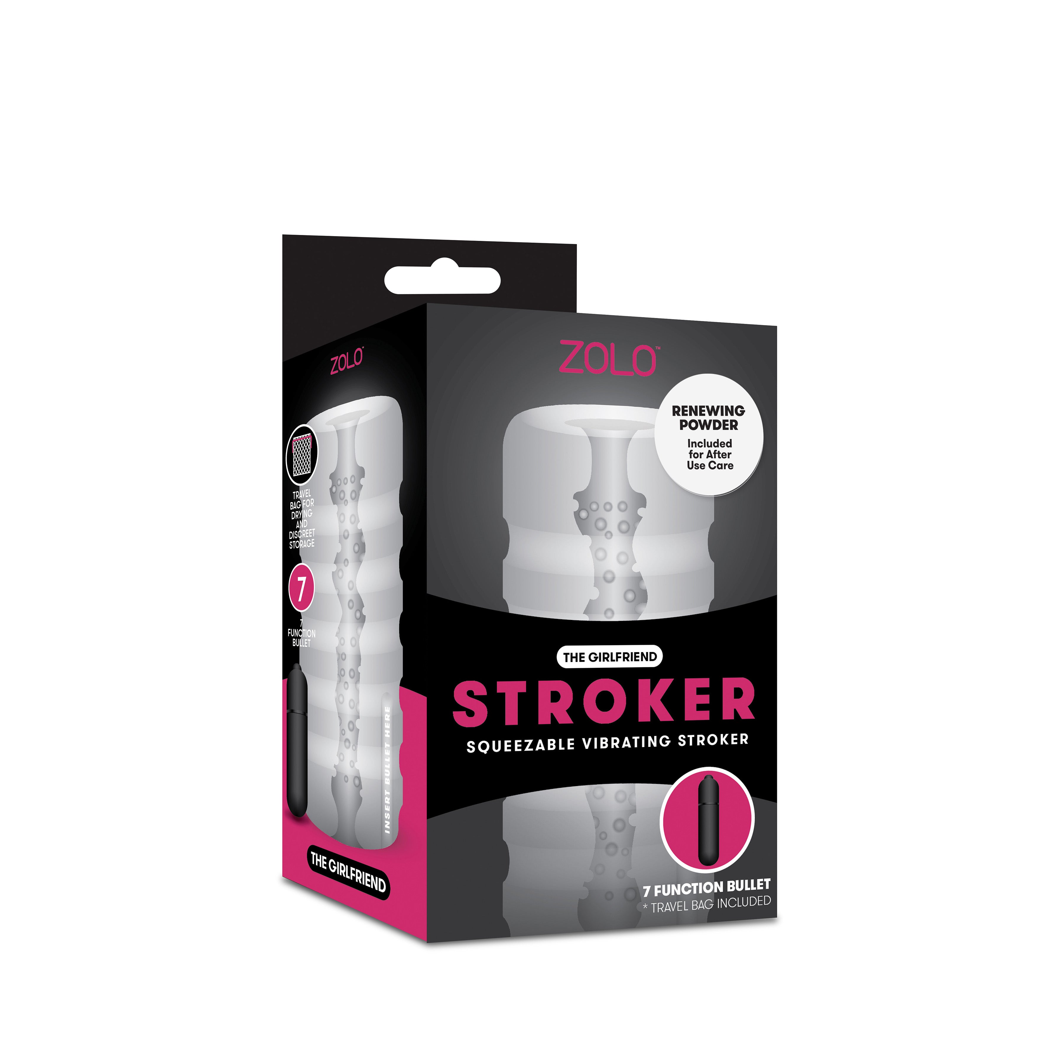 Girlfriend Squeezable Vibrating Stroker