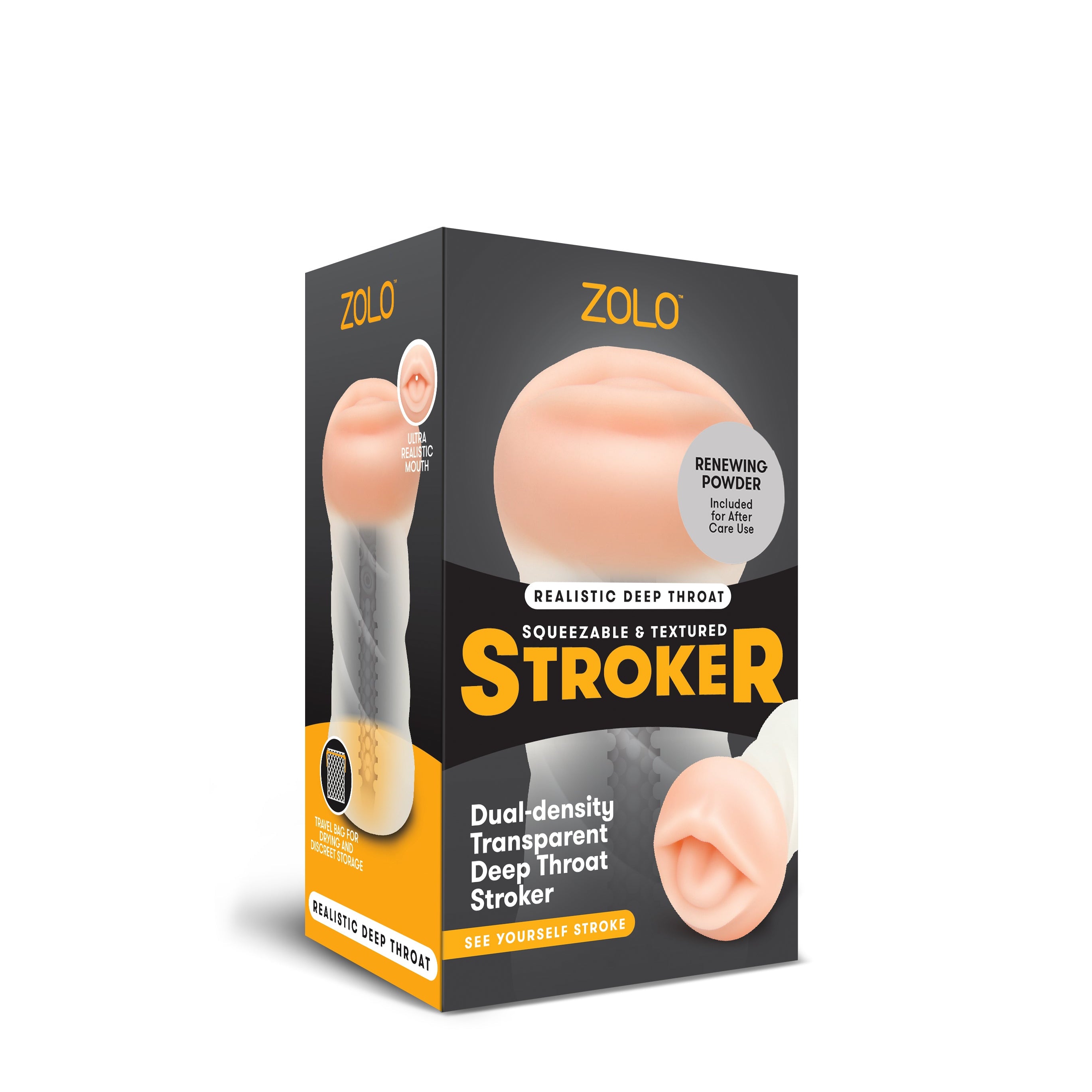 Zolo Male Masturbator Clear Deep Throat