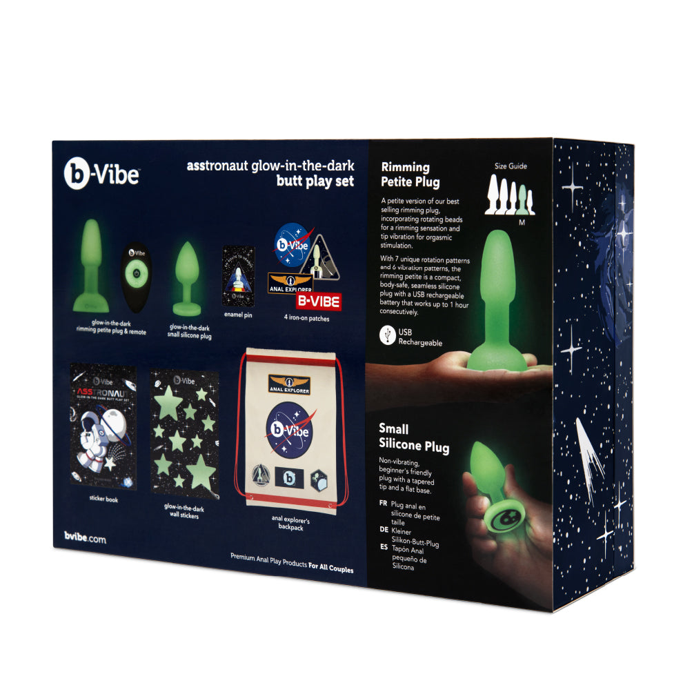 Asstronaut glow-in-the-dark butt play set