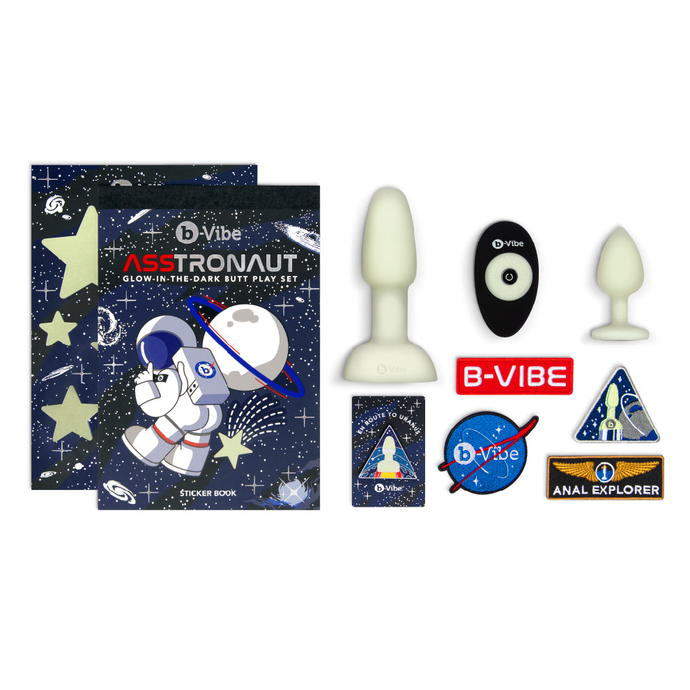 Asstronaut glow-in-the-dark butt play set
