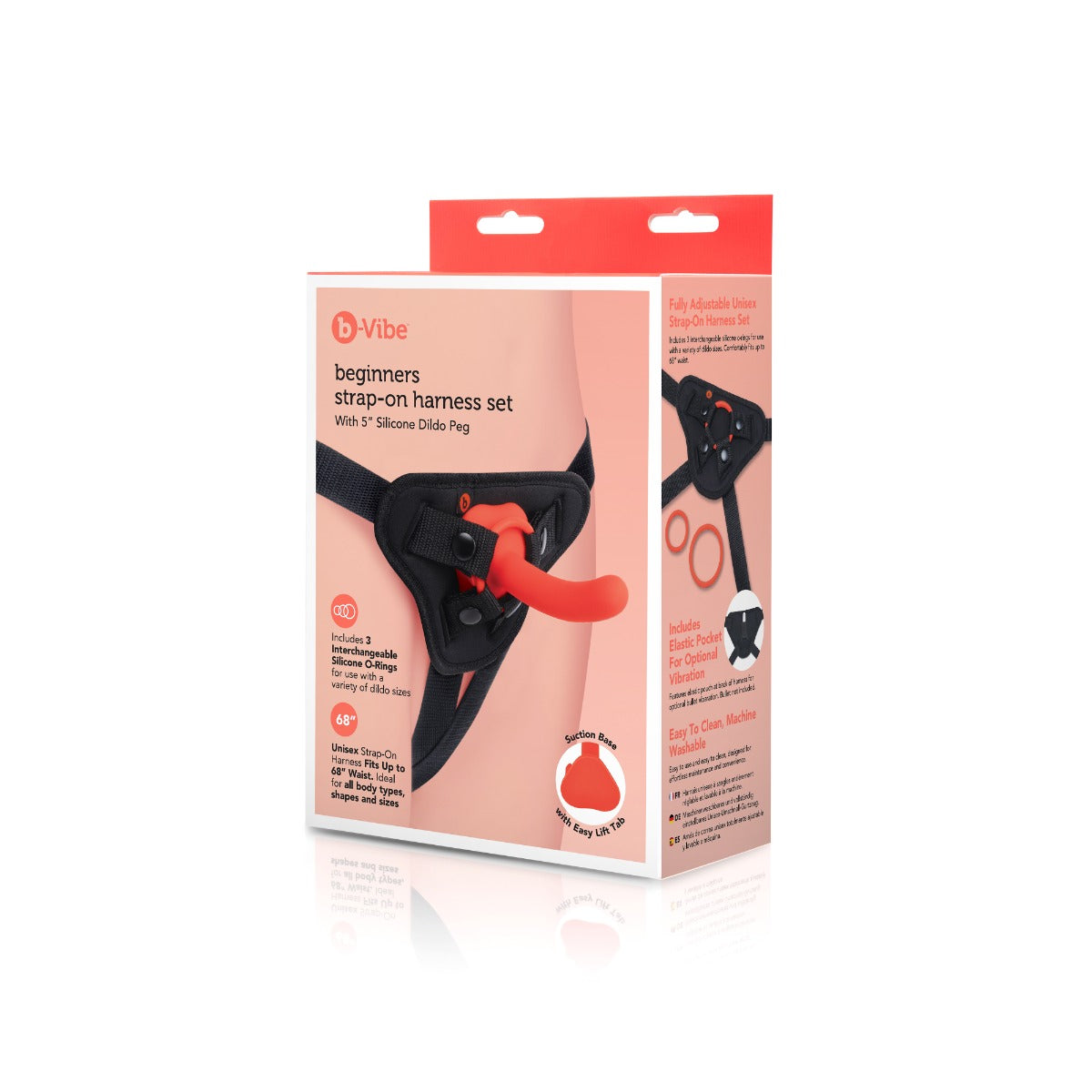 Beginners Strap-On Harness Set With 5 Inch Silicone Dildo Peg