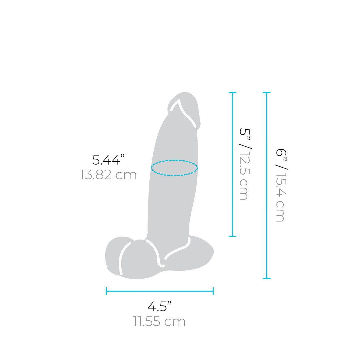 Slipskin Realistic Silicone Dildo - 6" Girthy Cream
