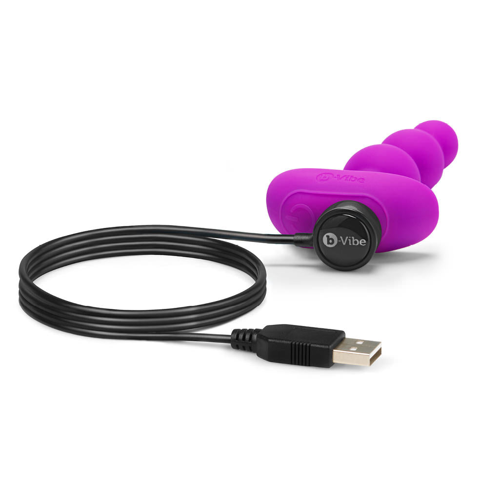 Triplet Anal Beads - Fuchsia