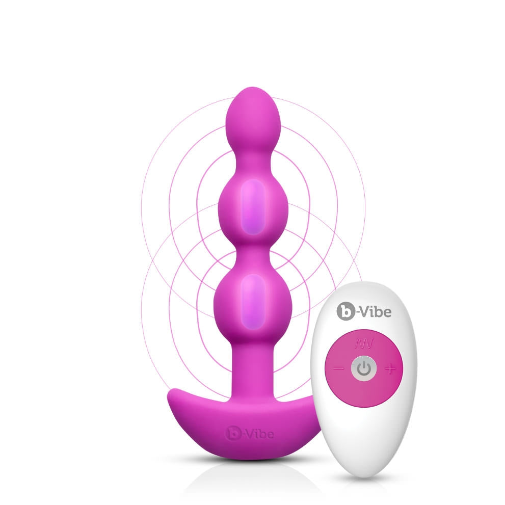 Triplet Anal Beads - Fuchsia