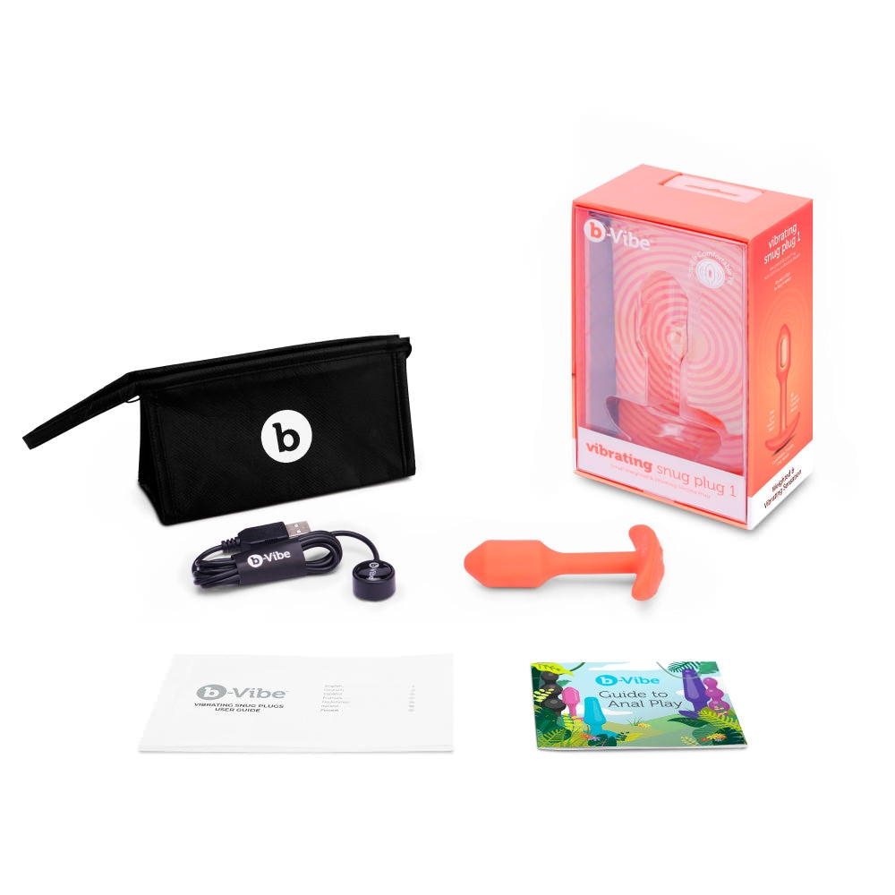 Vibrating Snug Plug 1 - Orange