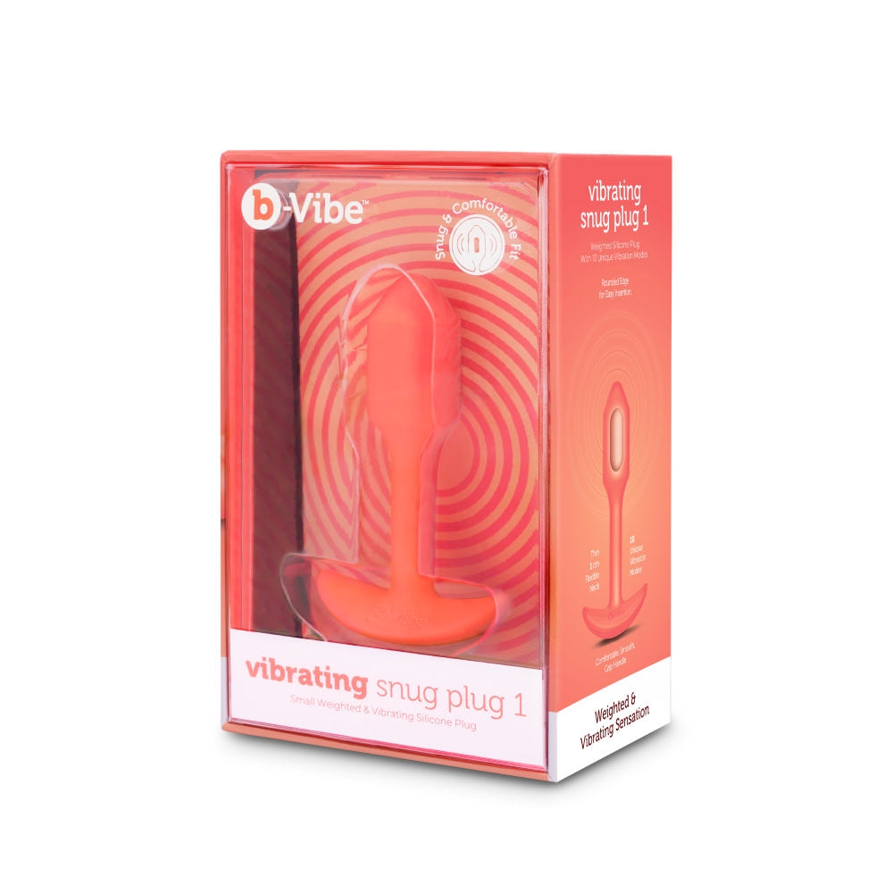 Vibrating Snug Plug 1 - Orange