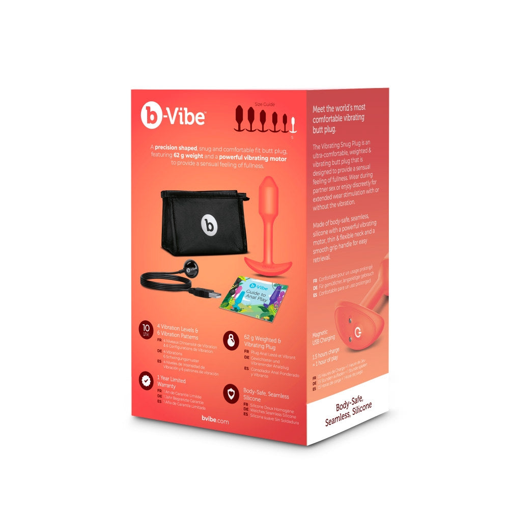 Vibrating Snug Plug 1 - Orange
