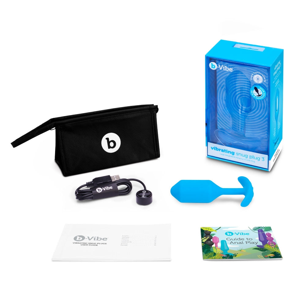 Vibrating Snug Plug 3 - Blue