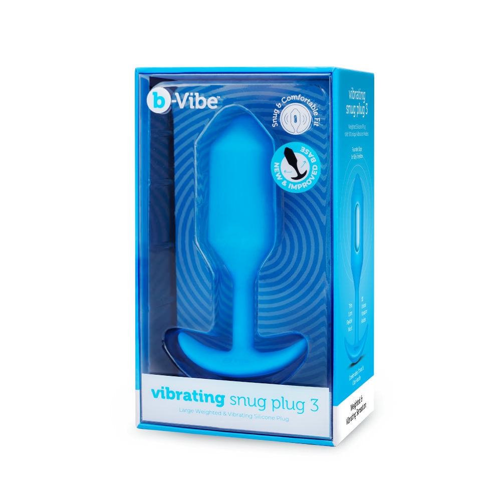 Vibrating Snug Plug 3 - Blue