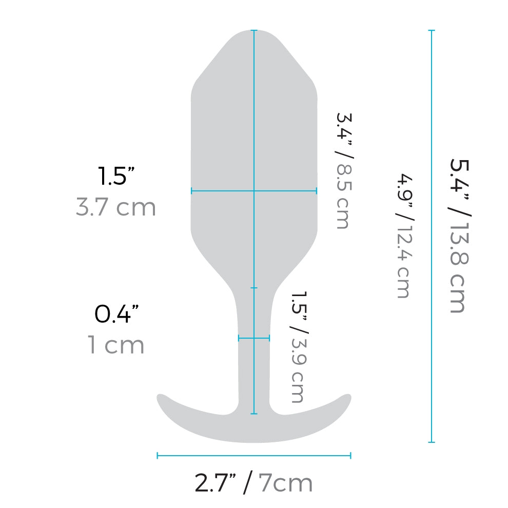 Vibrating Snug Plug 3 - Blue