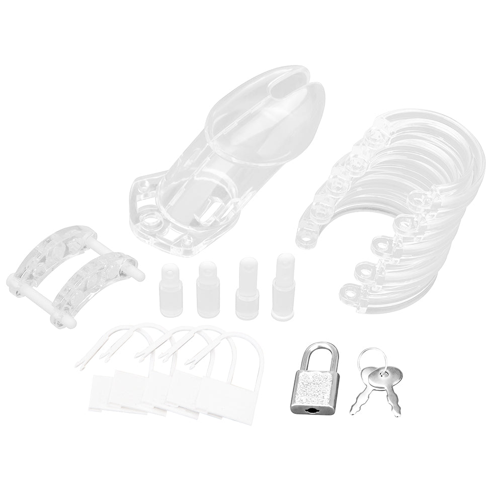Acrylic See-Thru Chastity Cage (45mm ring)