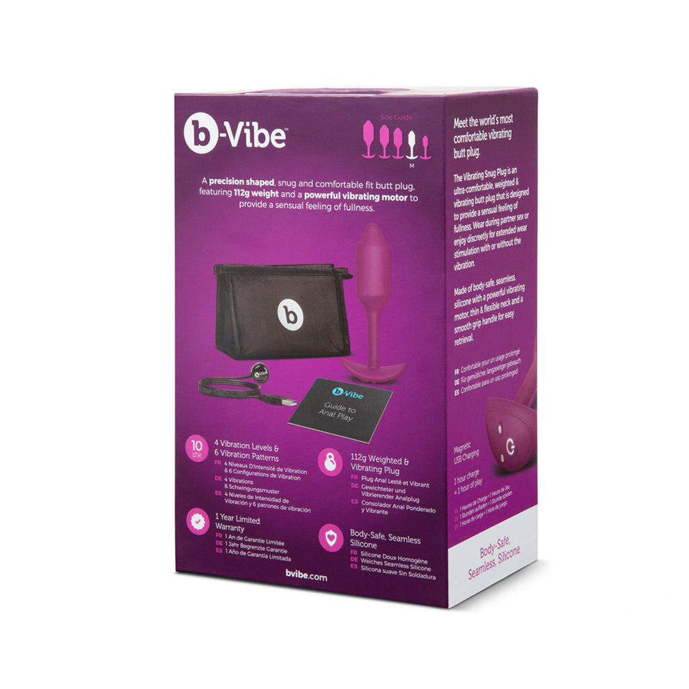 Vibrating Snug Plug 2 Rose