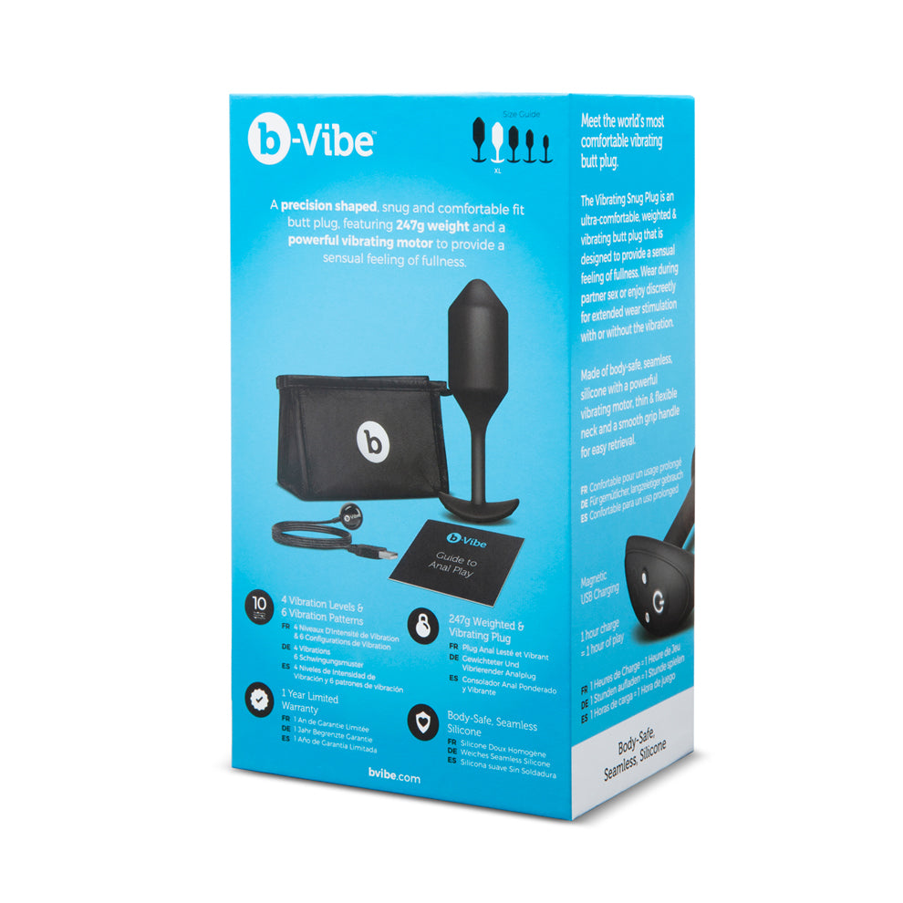 Vibrating Snug Plug 4 Black