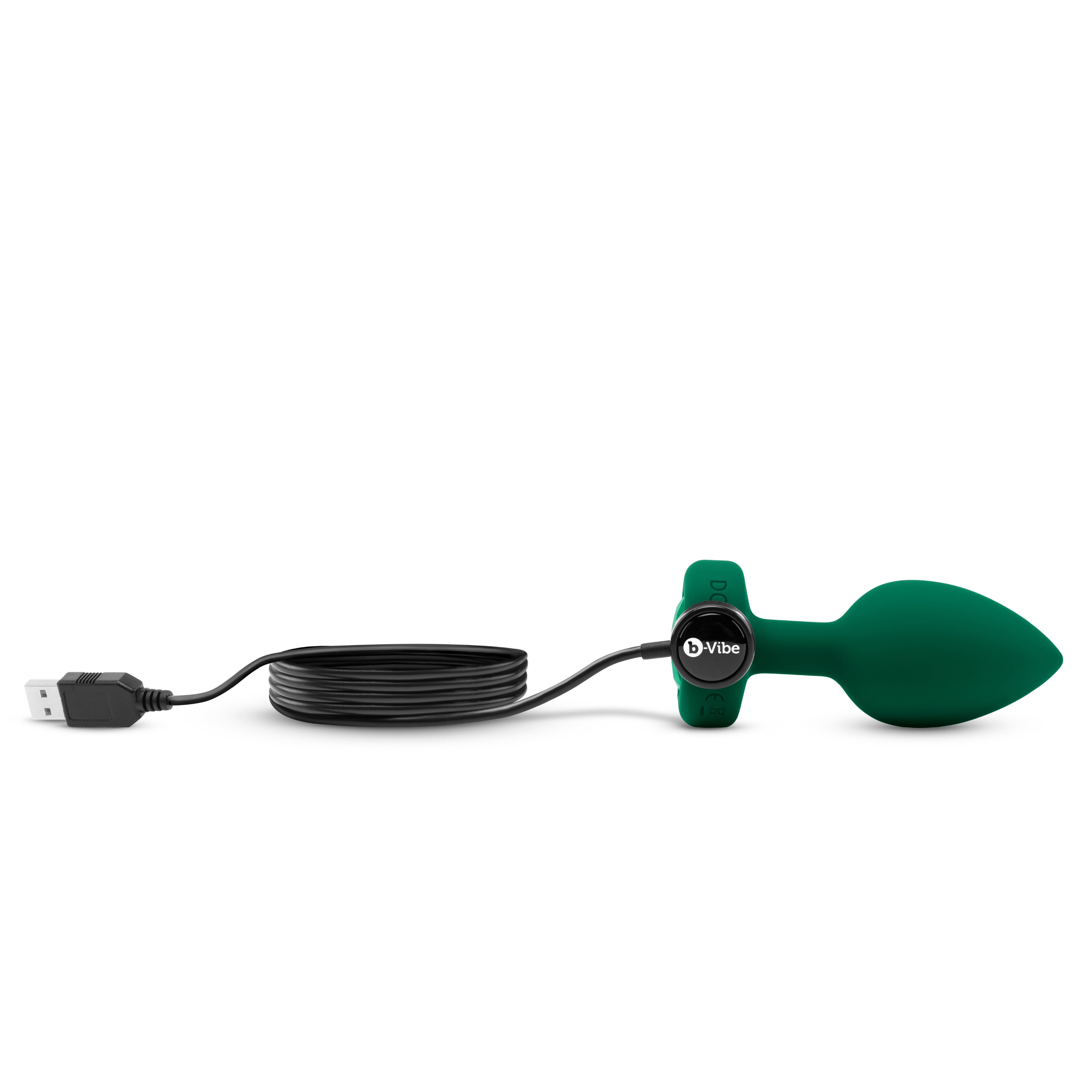 Vibrating Jewel Plug M/L Emerald Green