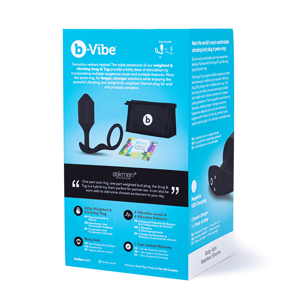 Vibrating Snug & Tug Xl Black