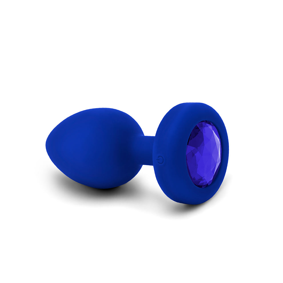 B-Vibe Vibrating Jewel Plug L/XL Navy