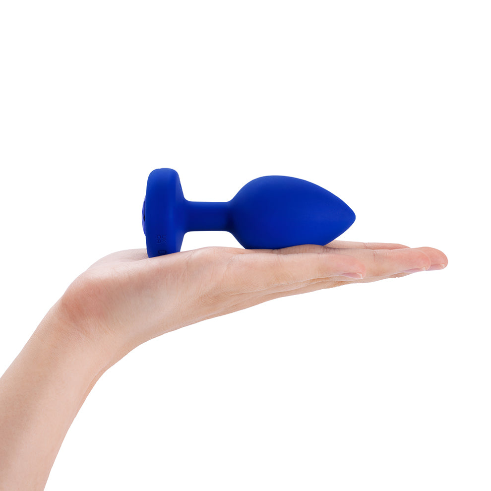 B-Vibe Vibrating Jewel Plug L/XL Navy