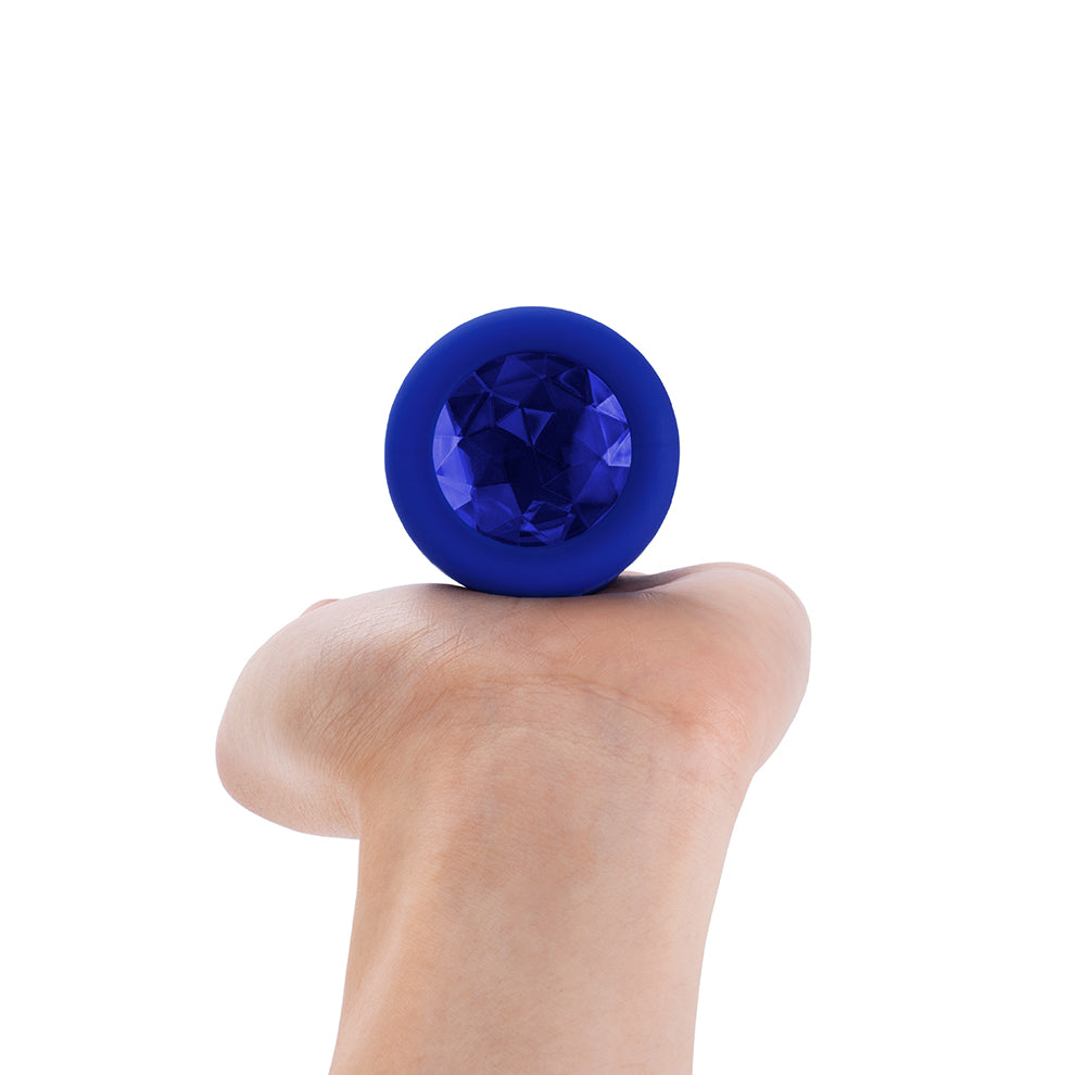 B-Vibe Vibrating Jewel Plug L/XL Navy