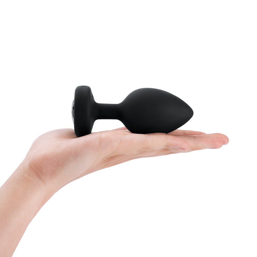 B-Vibe Vibrating Jewel Plug XXL Black