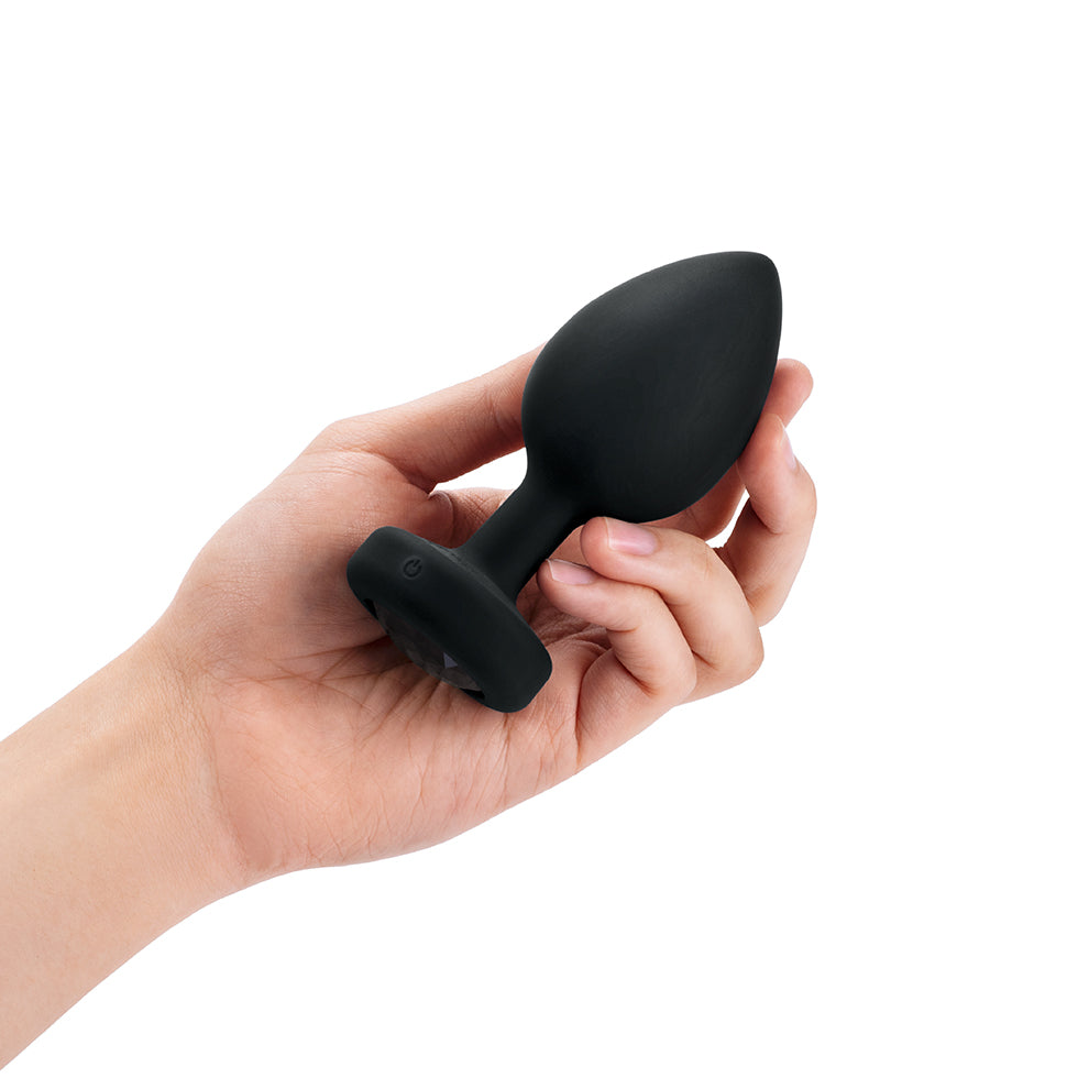 B-Vibe Vibrating Jewel Plug XXL Black
