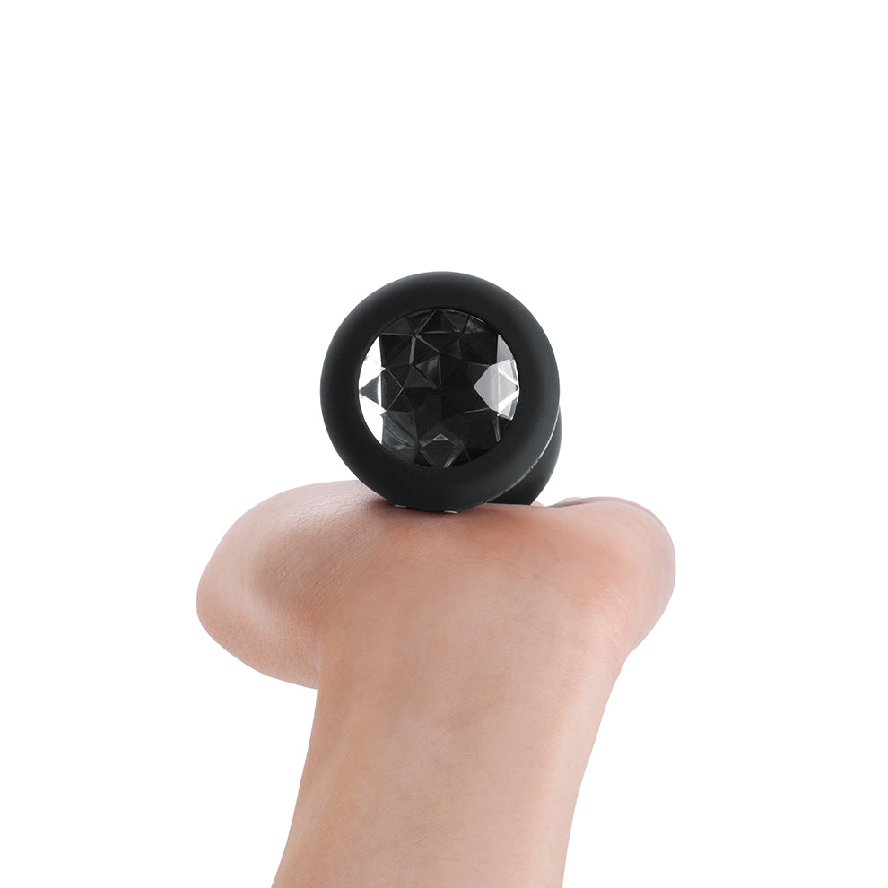 B-Vibe Vibrating Jewel Plug XXL Black