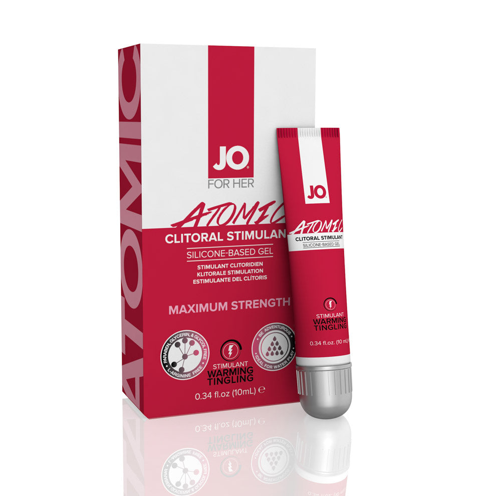 Jo Atomic Clitoral Gel - Warming - Stimulant (Silicone-Based) 0.34 Floz / 10 Ml