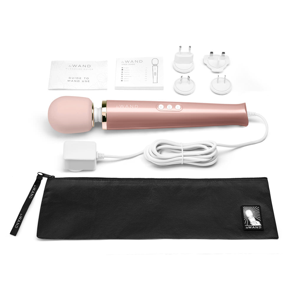 Le Wand Plug-In Vibrating Massager - Rose Gold