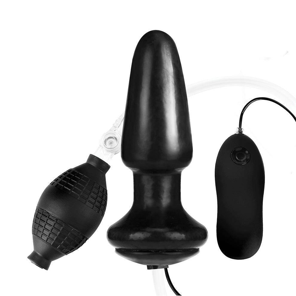 Discontinuous - 4" Inflatable Vibrating Butt Plug