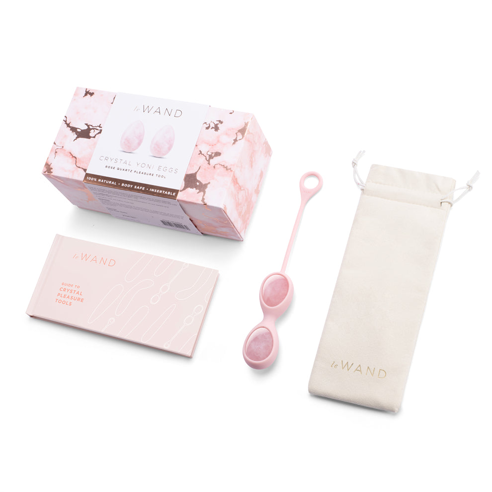 Le Wand Crystal Yoni Eggs Rose Quartz