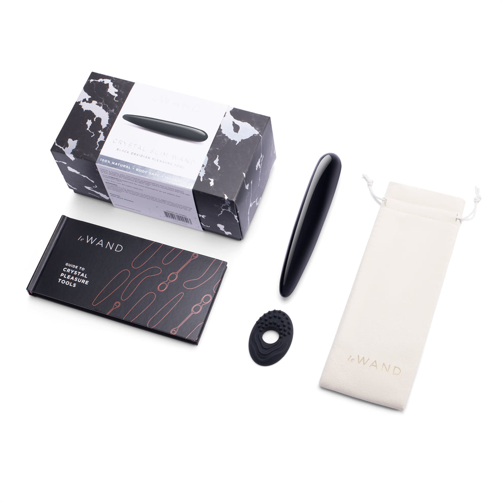 Le Wand Crystal Slim Wand Black Obsidian