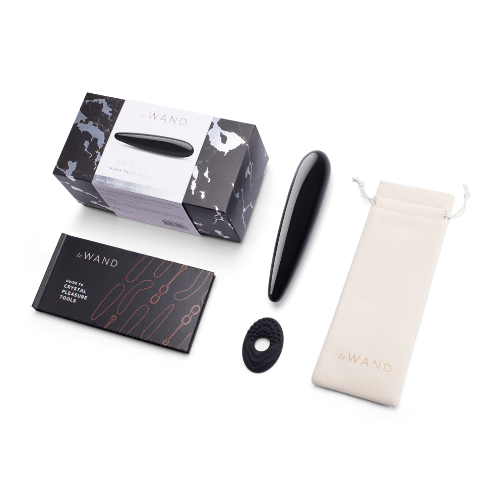 Le Wand Crystal Wand Black Obsidian