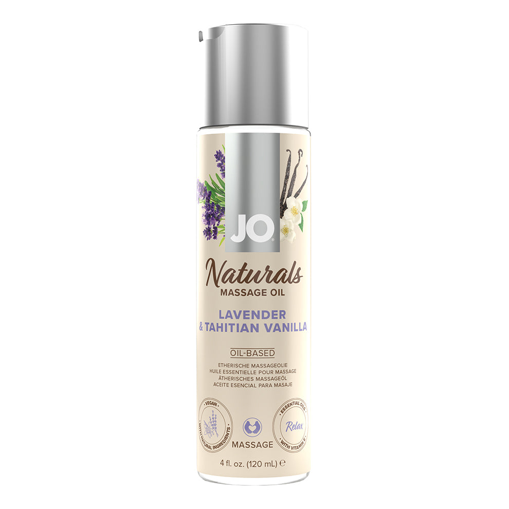 JO - Naturals Massage Oil - Lavender & Vanilla - 4 floz / 120Ml
