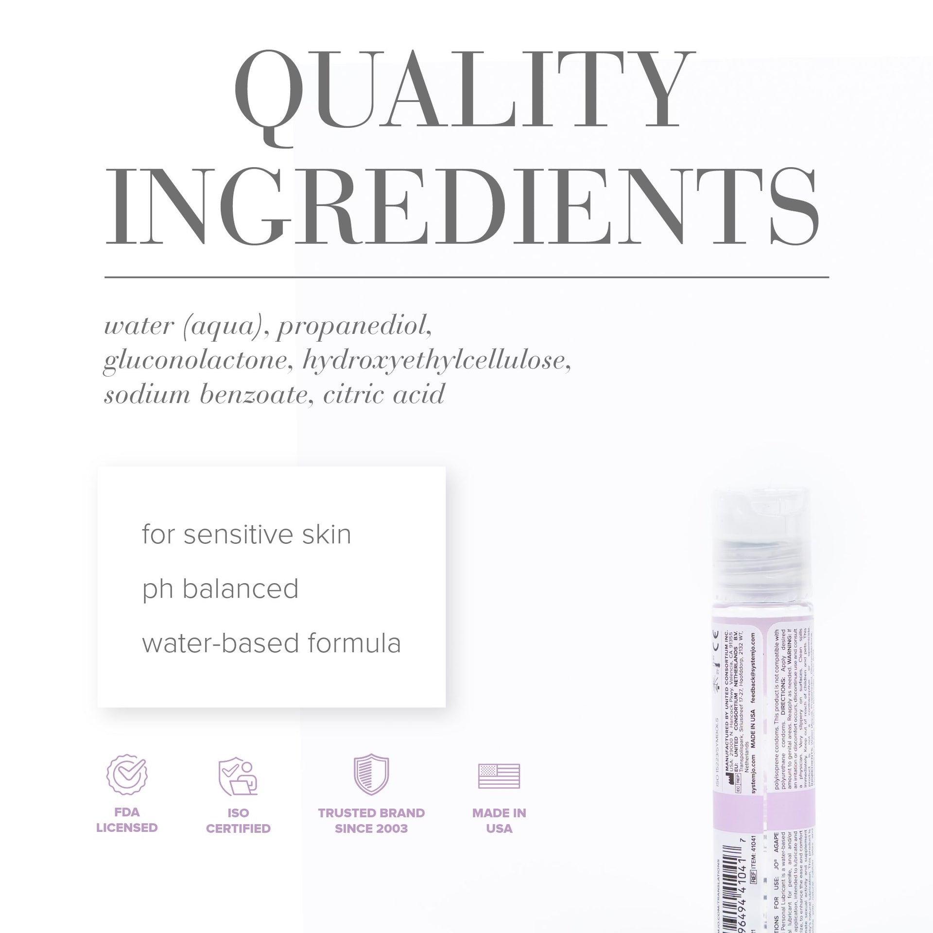 Jo Agape Lubricant Original Water Based 1Oz