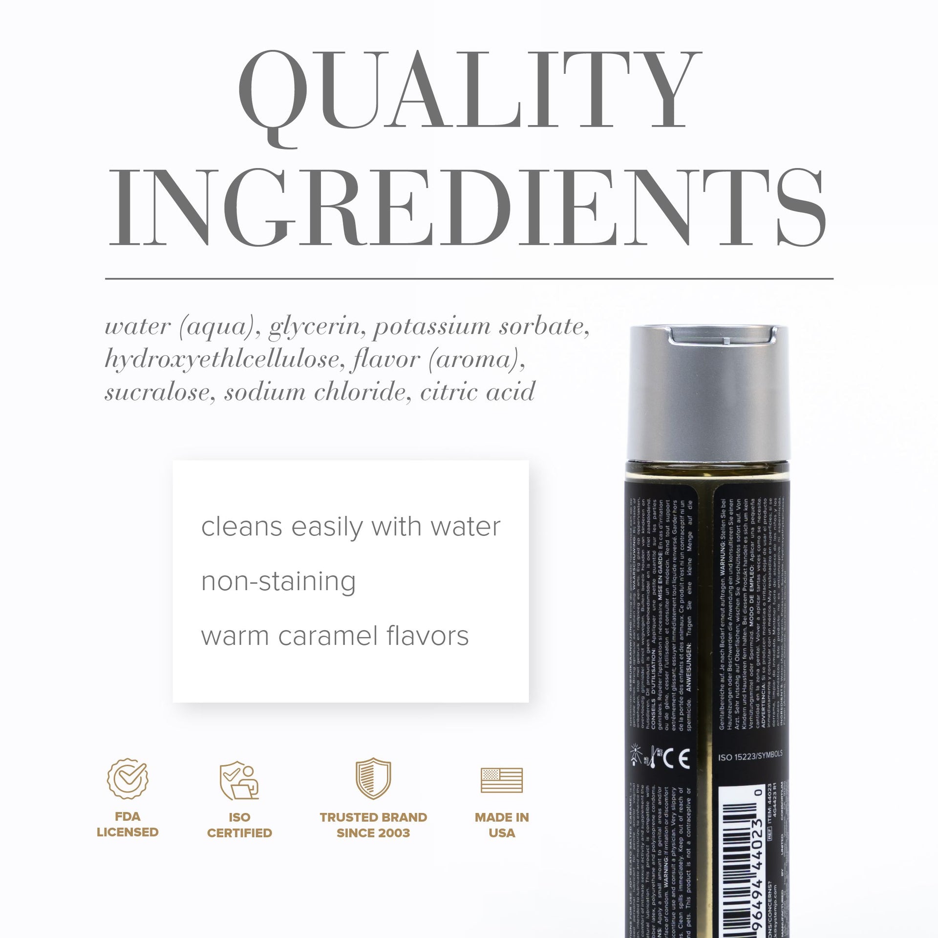 Jo Gelato - Salted Caramel - Lubricant (Water-Based) 1 Floz / 30 Ml