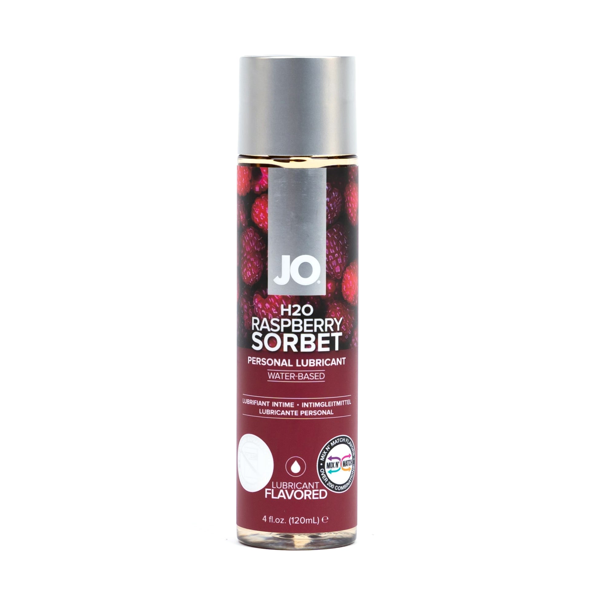 Jo H2O - Raspberry - Lubricant (Water-Based) 4 Floz / 120 Ml