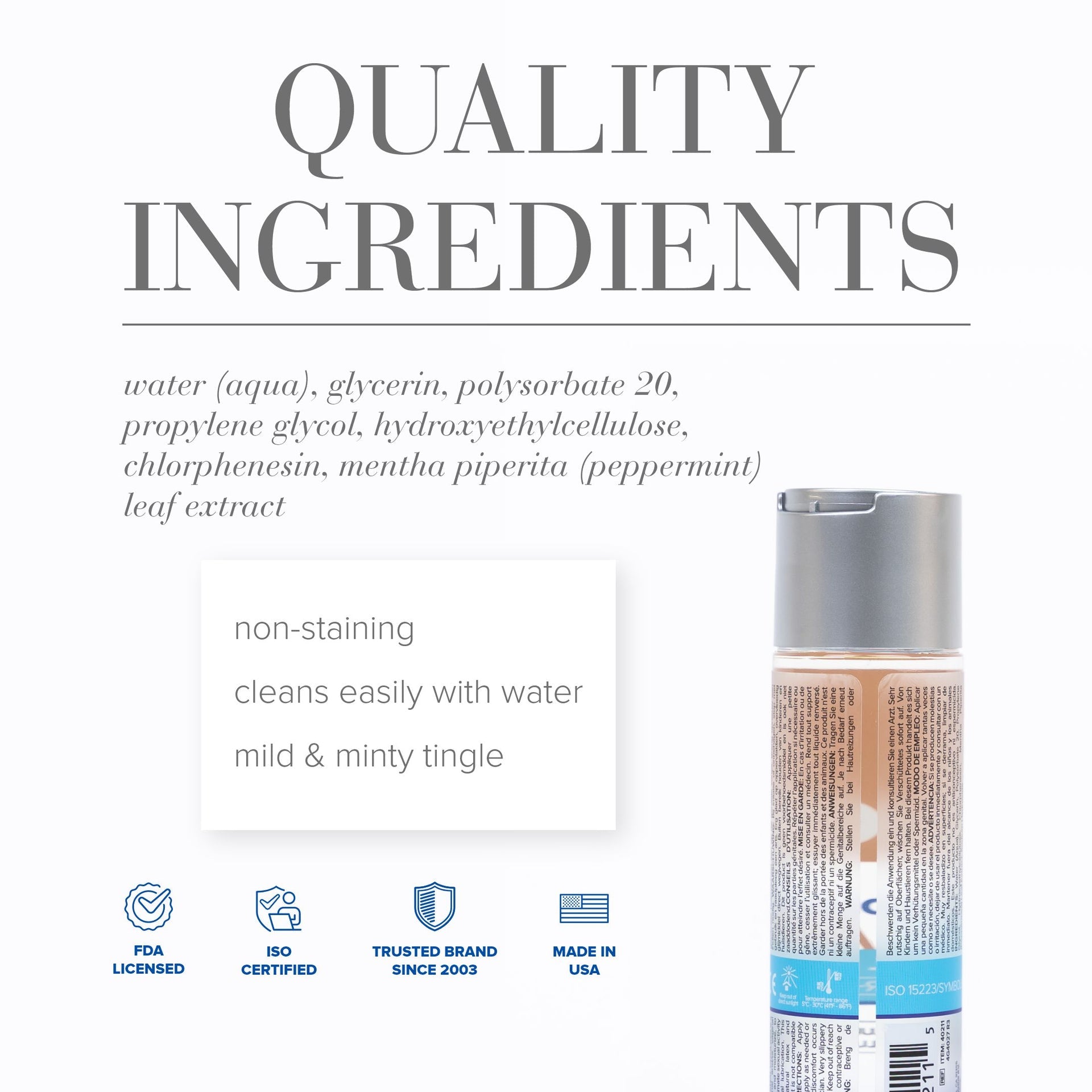 Jo H2O Anal - Cooling - Lubricant (Water-Based) 2 Floz / 60 Ml