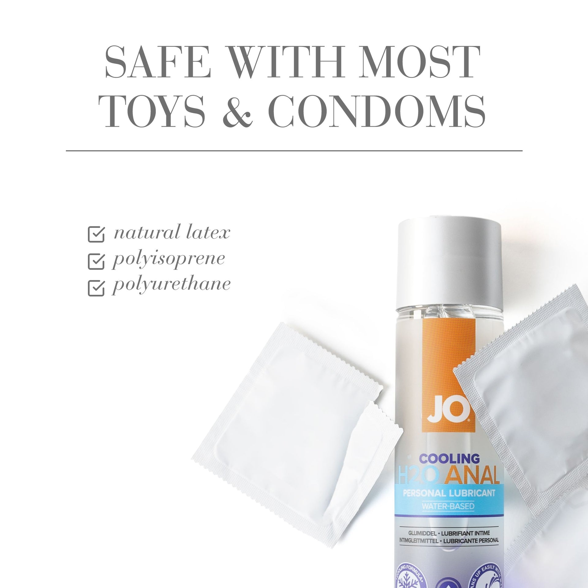 Jo H2O Anal - Cooling - Lubricant (Water-Based) 4 Floz / 120 Ml