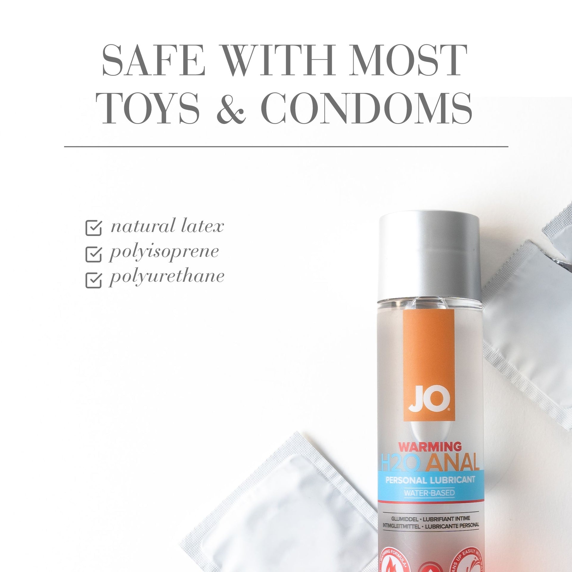 Jo H2O - Warming - Lubricant (Water-Based) 8 Floz / 240 Ml