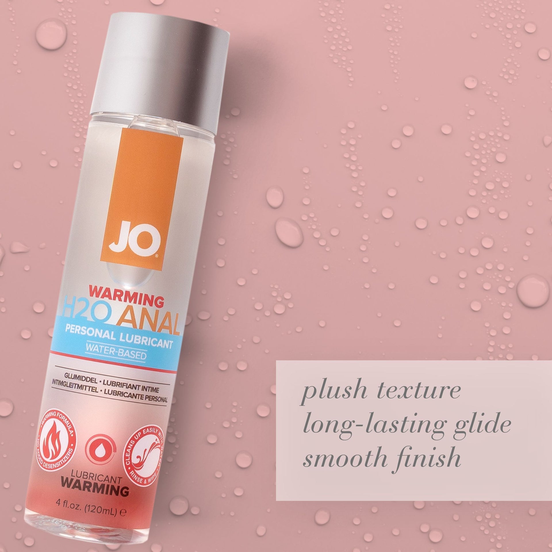 Jo H2O - Warming - Lubricant (Water-Based) 8 Floz / 240 Ml