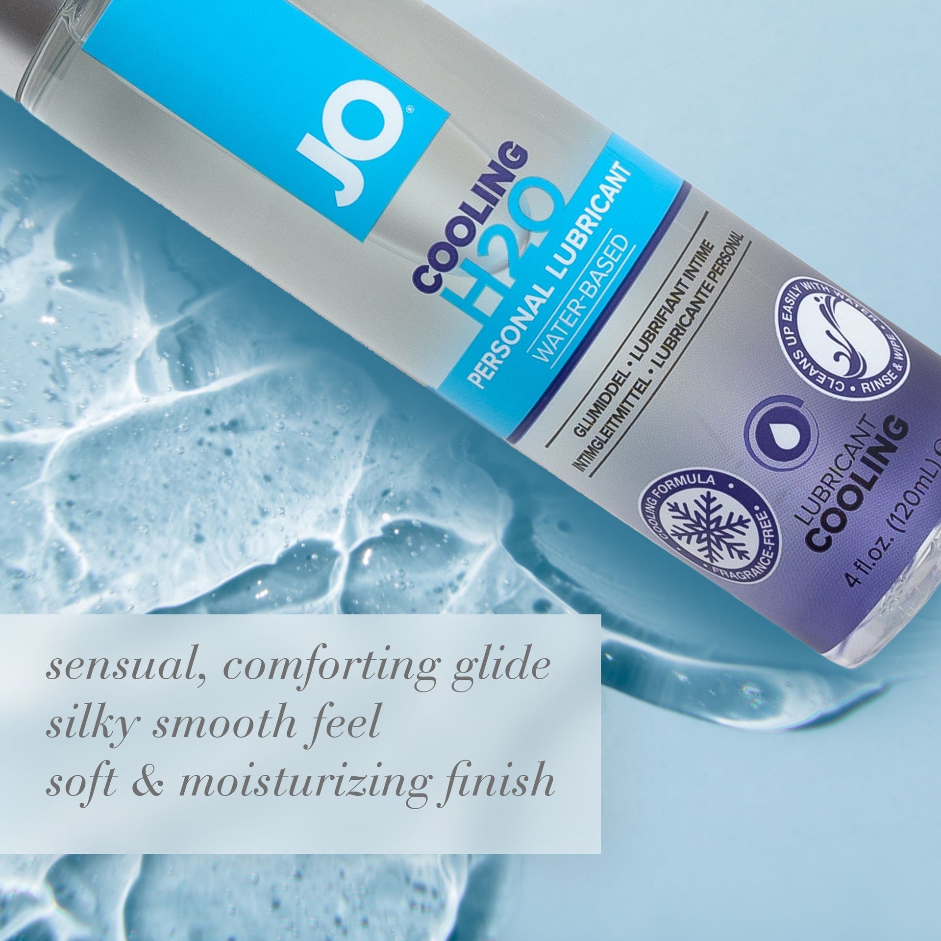 Jo H2O - Cooling - Lubricant (Water-Based) 4 Floz / 120 Ml