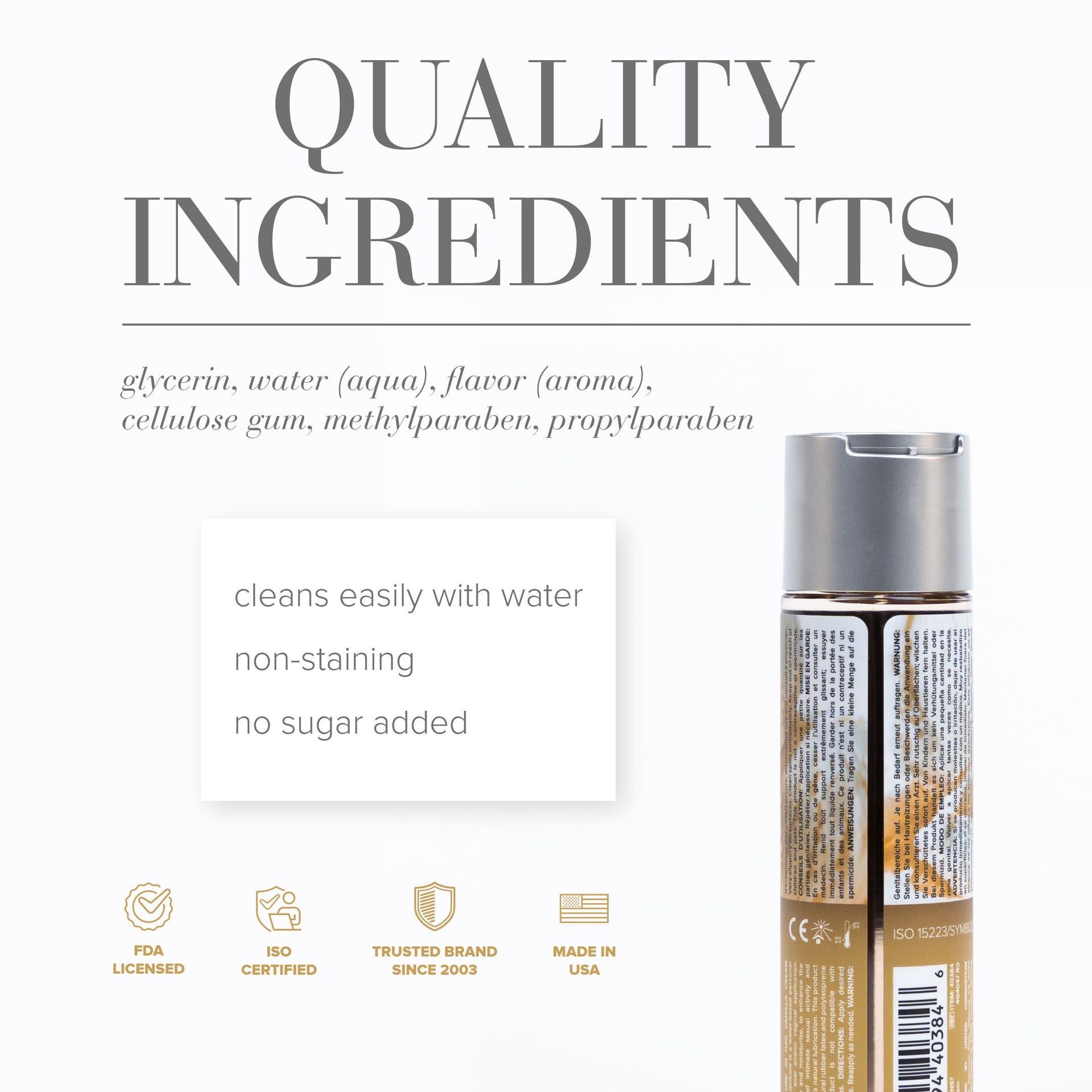 Jo H2O - Vanilla - Lubricant (Water-Based) 1 Floz / 30 Ml