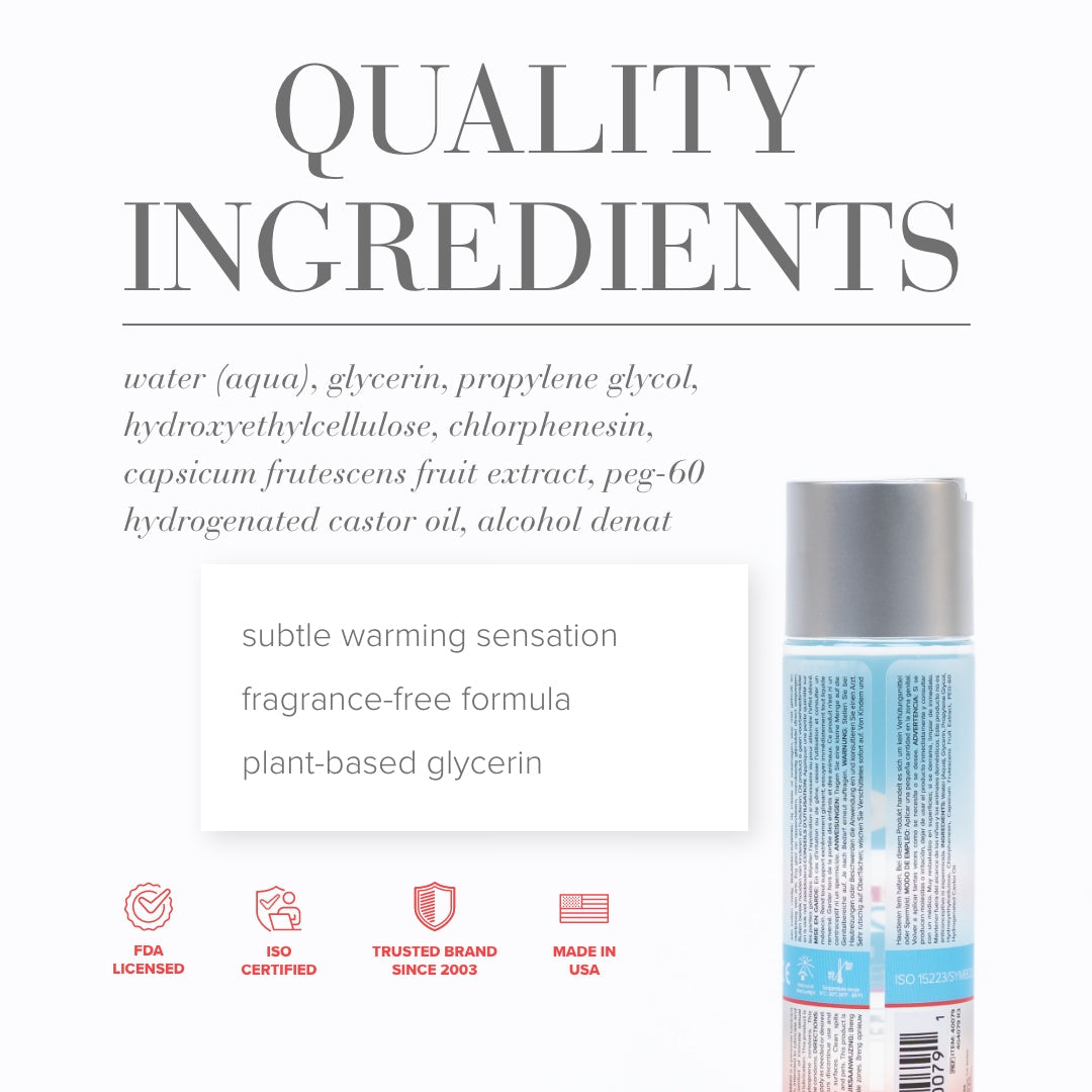 Jo H2O - Warming - Lubricant (Water-Based) 2 Floz / 60 Ml