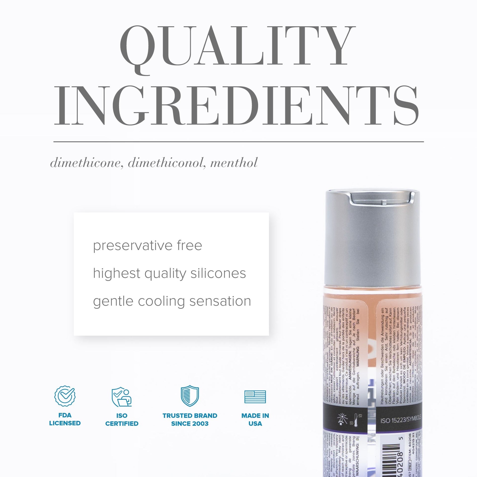 Jo Premium Anal - Cooling - Lubricant (Silicone-Based) 2 Floz / 60 Ml