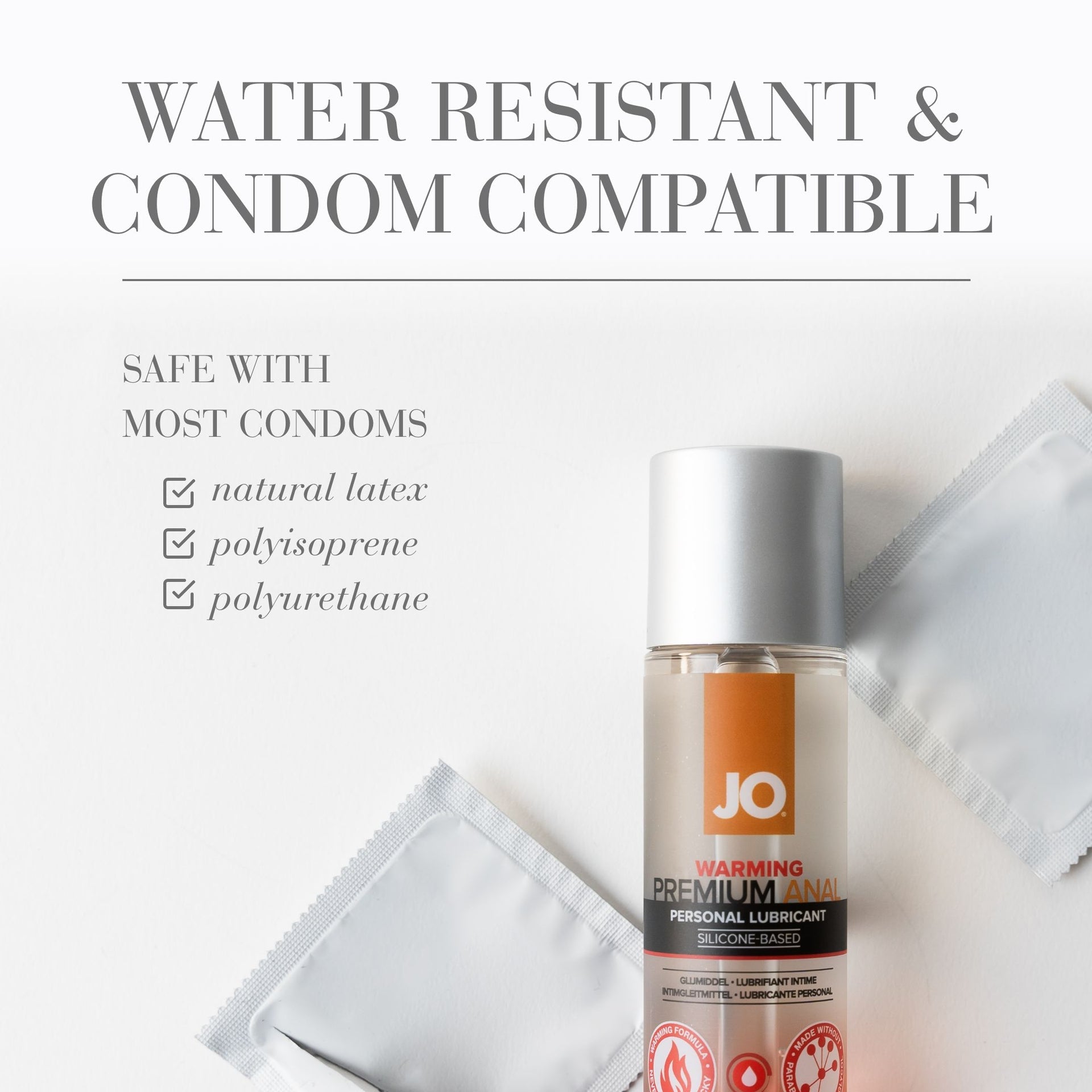 Jo Premium Anal - Warming - Lubricant (Silicone-Based) 2 Floz / 60 Ml