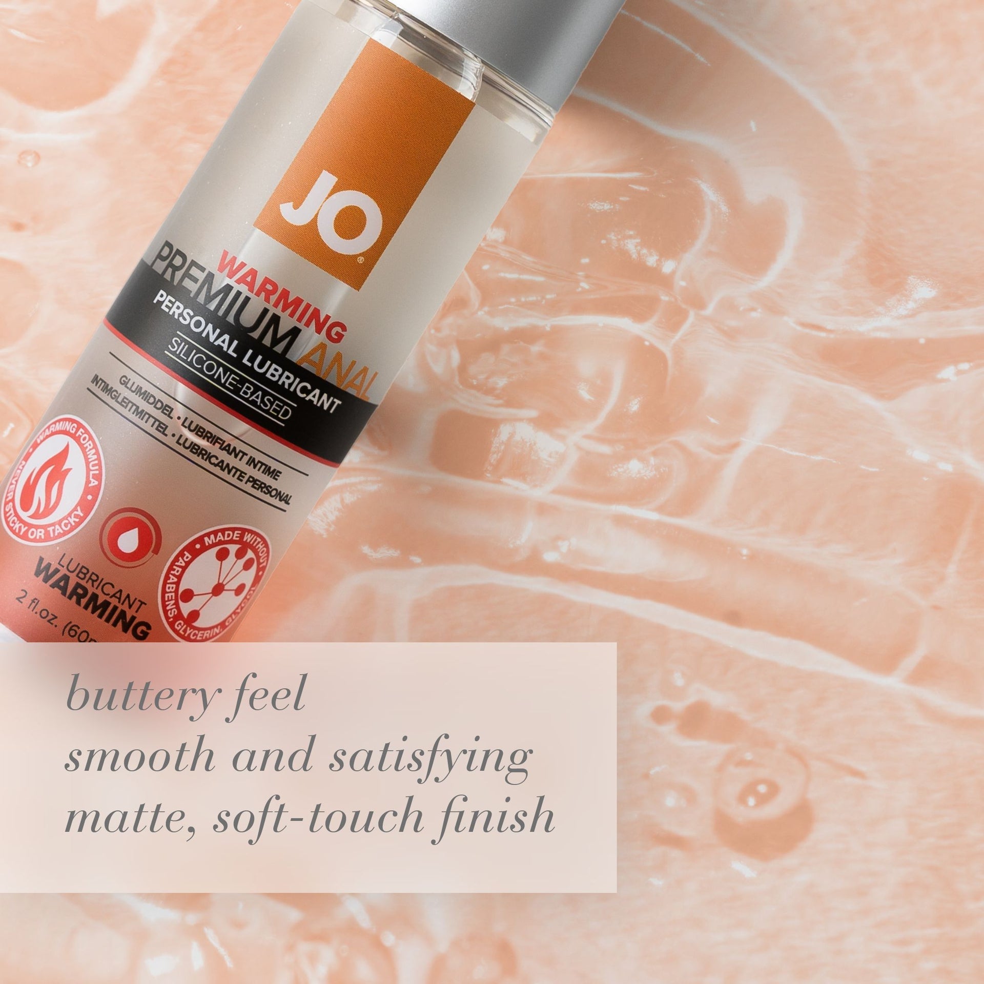 Jo Premium Anal - Warming - Lubricant (Silicone-Based) 2 Floz / 60 Ml