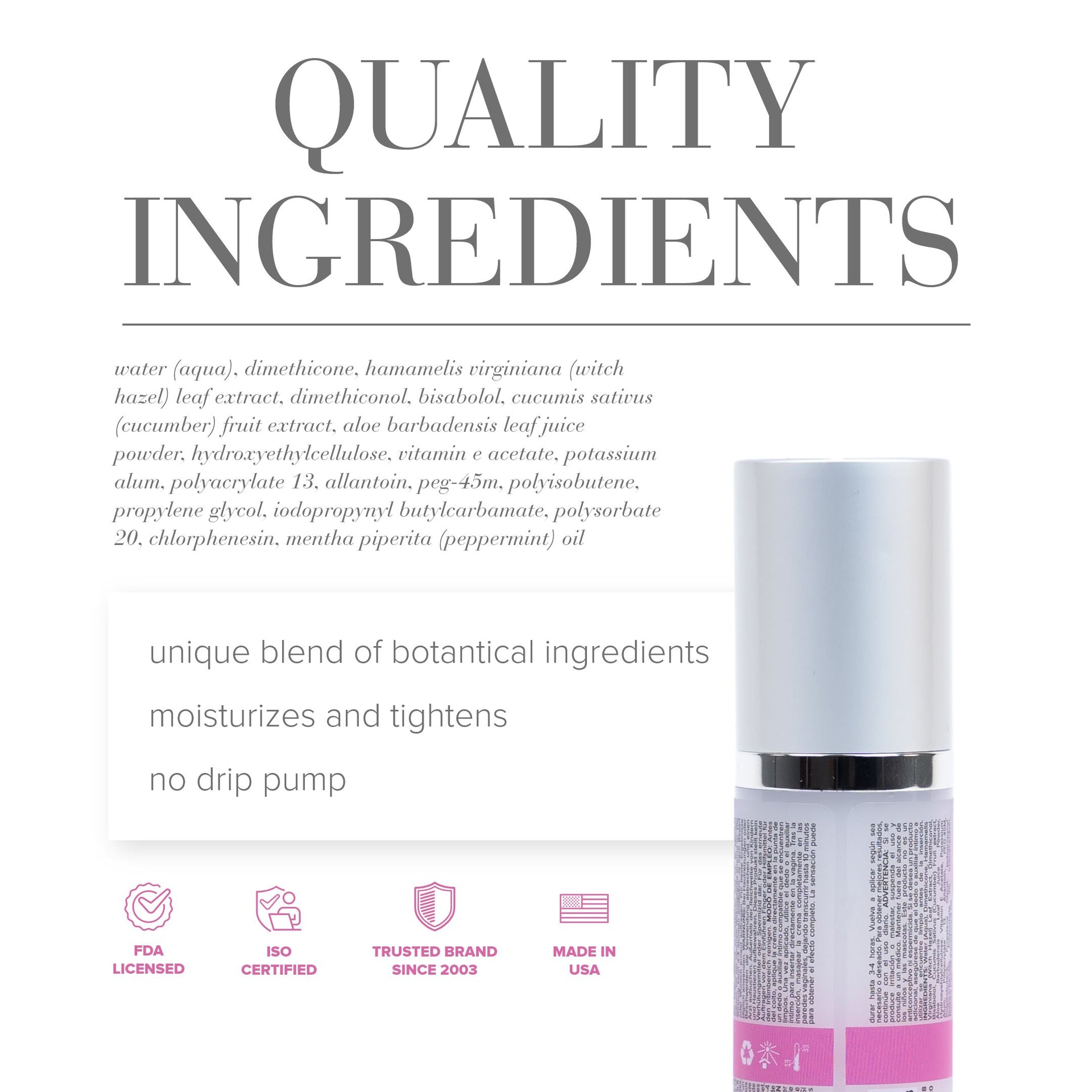 Jo Vaginal Tightening Serum Vaginal Toning & Tightening Cream - Body 1.7 floz / 50 ml