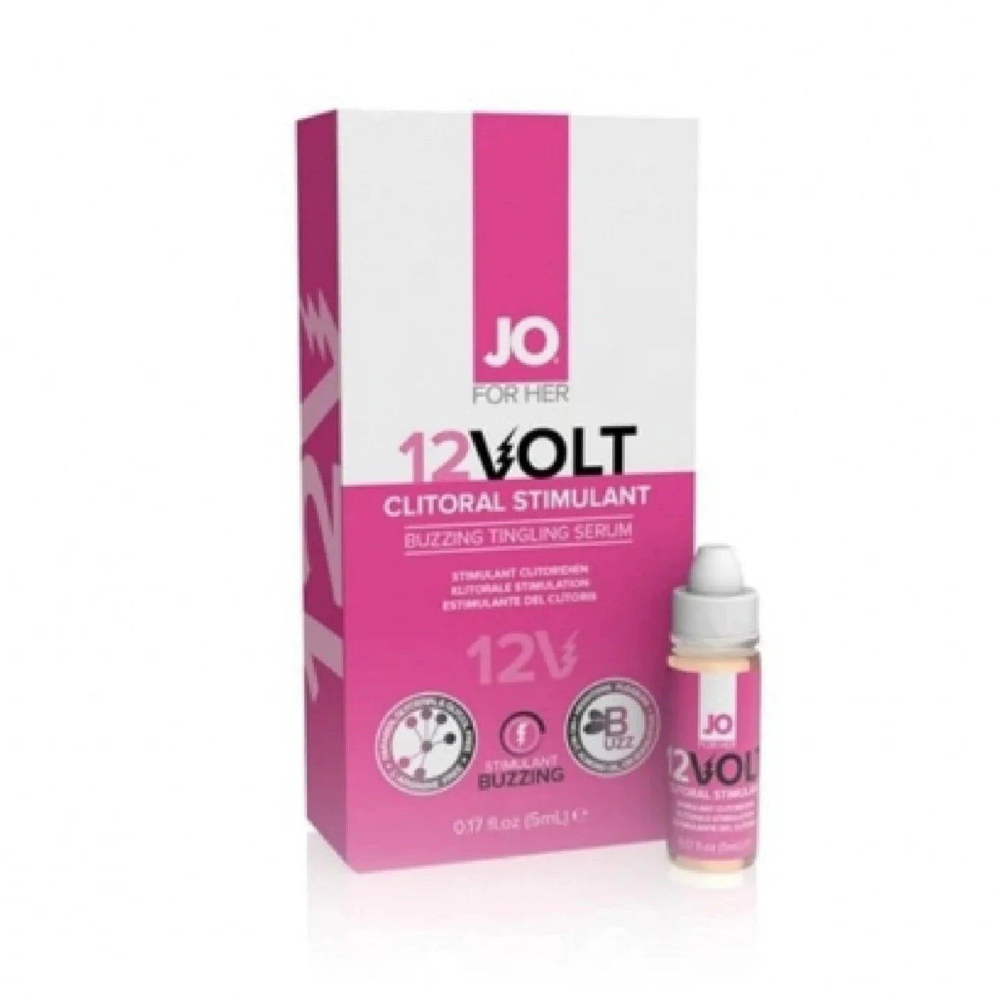 Jo 12Volt Clitoral Serum - Buzzing - Stimulant (Oil-Based) 0.17 Floz / 5 Ml